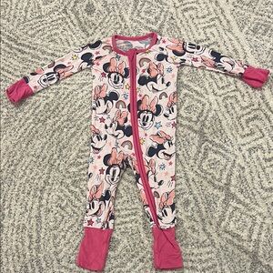 Little Sleepies - Minnie Mouse onesie